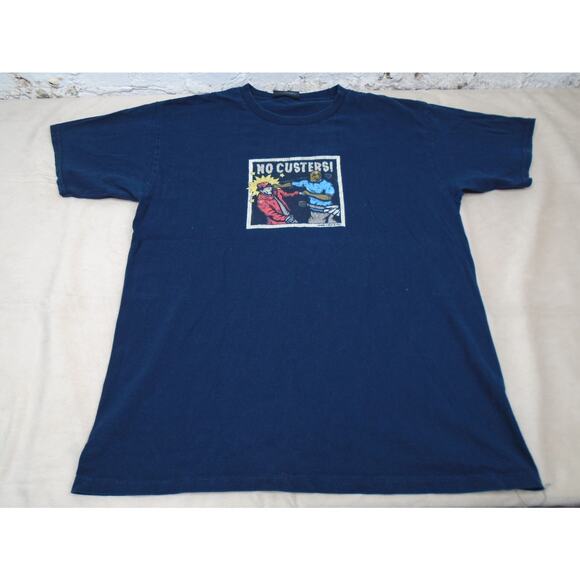 Channel 5 News No Custers Crip Mac T-Shirt Mens Size Large Graphic - Picture 1 of 11